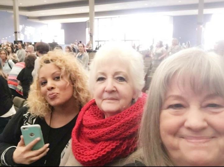 Barbara, Franny, and Chandra at a Women's Conference.