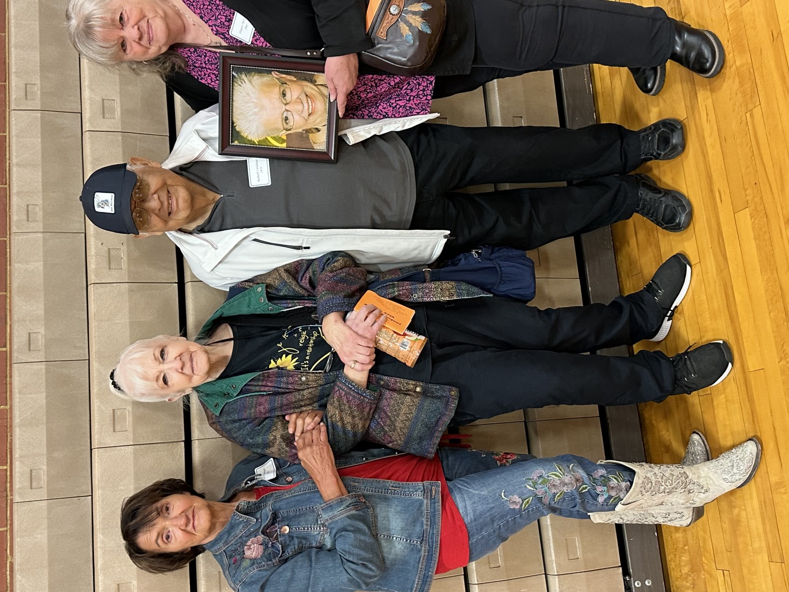 Barbara, Dick, Franny, Jackie and Janice at an event.